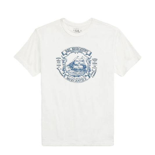 RRL by Ralph Lauren Jersey Graphic T-Shirt Warm White
