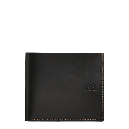 RRL by Ralph Lauren Leather Billfold Wallet Black over Brown - The Sporting Lodge