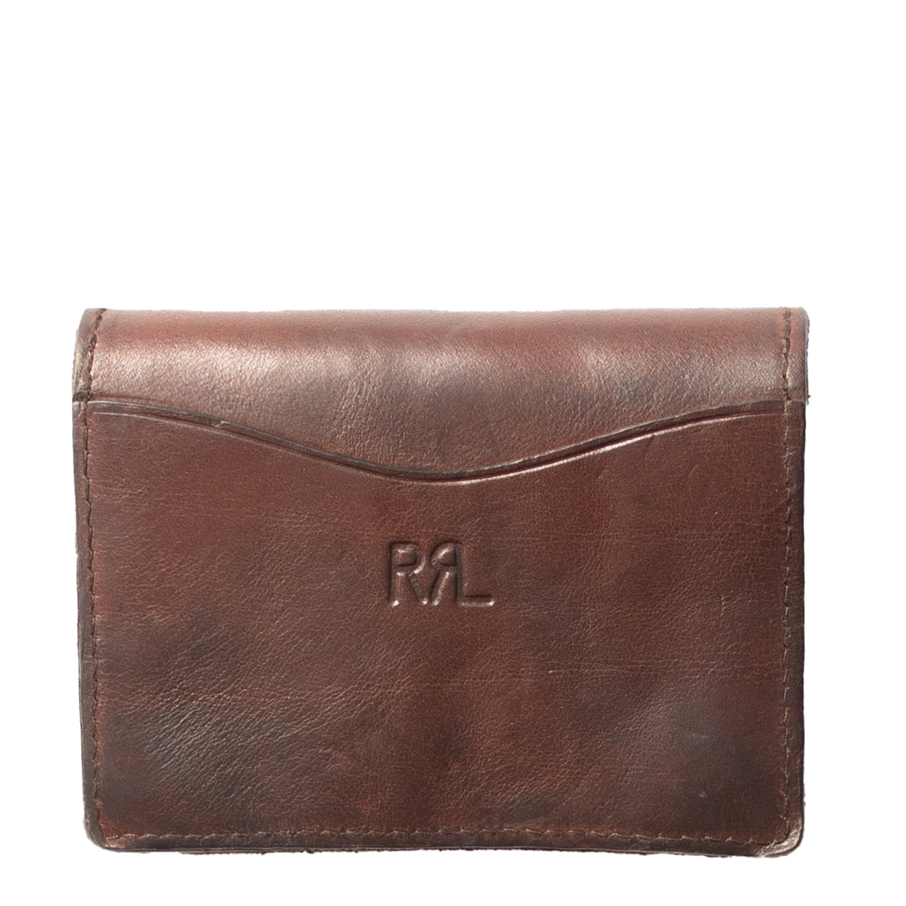 RRL by Ralph Lauren Leather Card Case Dark Brown - The Sporting Lodge