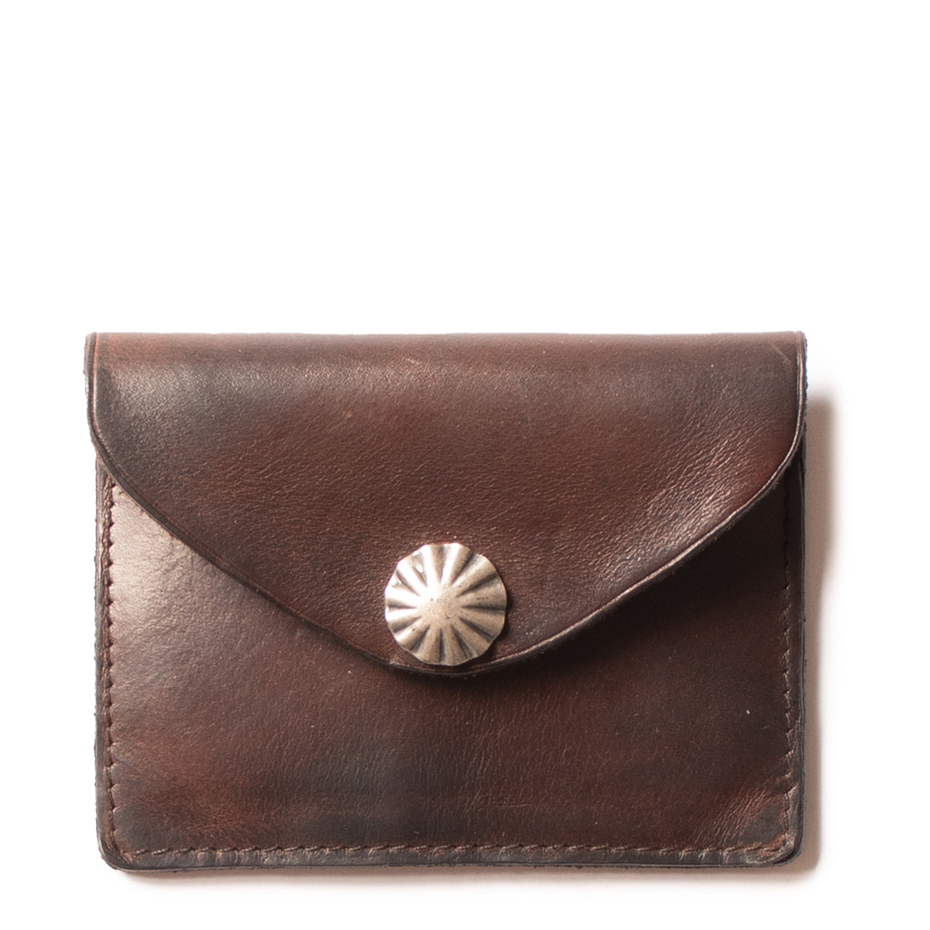 RRL by Ralph Lauren Leather Card Case Dark Brown - The Sporting Lodge