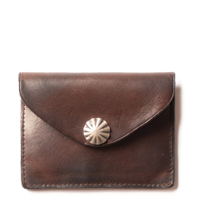RRL by Ralph Lauren Leather Card Case Dark Brown - The Sporting Lodge