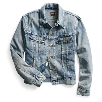 RRL by Ralph Lauren Leeland Indigo Denim Trucker Jacket Leeland Wash - The Sporting Lodge