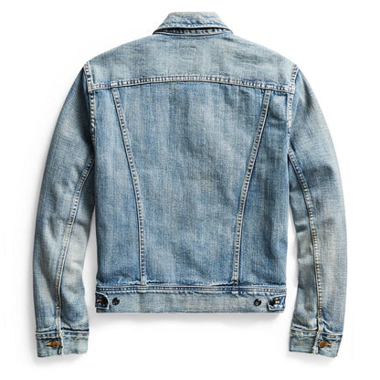 RRL by Ralph Lauren Leeland Indigo Denim Trucker Jacket Leeland Wash - The Sporting Lodge