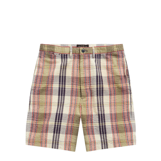 RRL by Ralph Lauren Officer Seersucker Madras Short Multi Blue