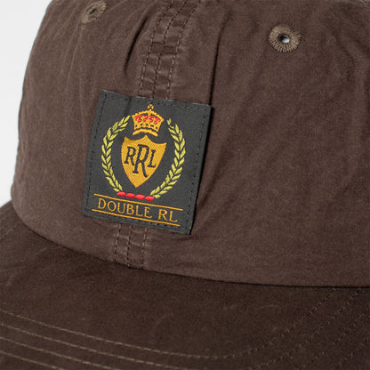 RRL by Ralph Lauren Oilcloth Ball Cap Dark Brown - The Sporting Lodge