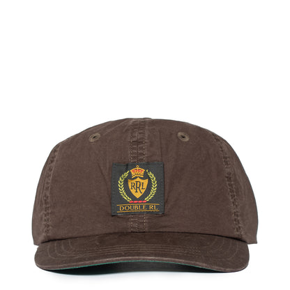 RRL by Ralph Lauren Oilcloth Ball Cap Dark Brown - The Sporting Lodge