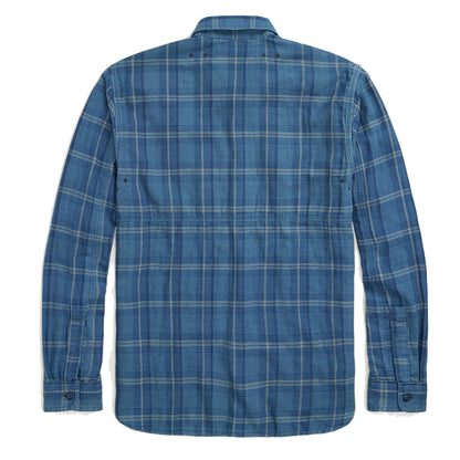 RRL by Ralph Lauren Plaid Double-Faced Workshirt Indigo Plaid - The Sporting Lodge