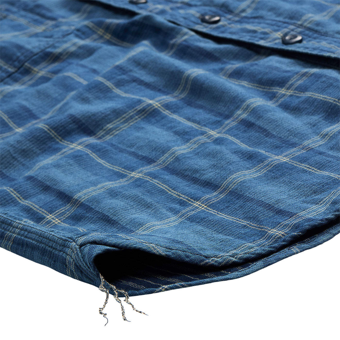 RRL by Ralph Lauren Plaid Double-Faced Workshirt Indigo Plaid - The Sporting Lodge
