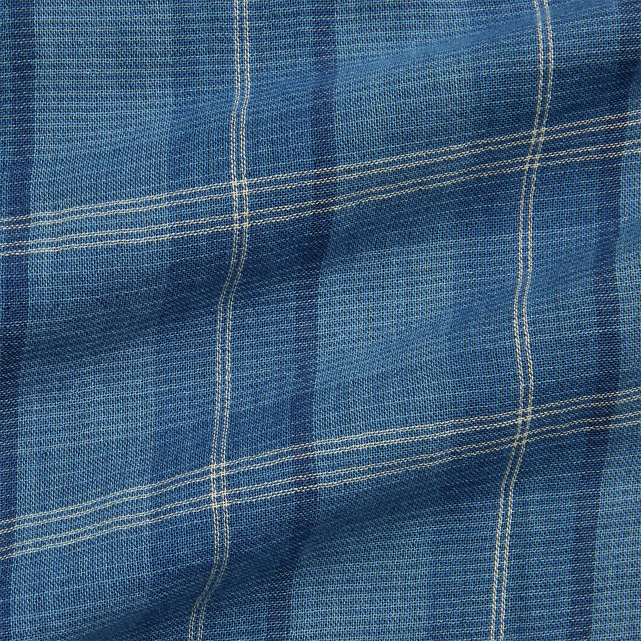 RRL by Ralph Lauren Plaid Double-Faced Workshirt Indigo Plaid - The Sporting Lodge
