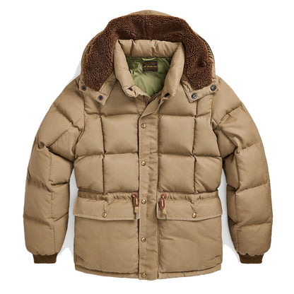 RRL by Ralph Lauren Quilted Hooded Jacket Vintage Khaki - The Sporting Lodge