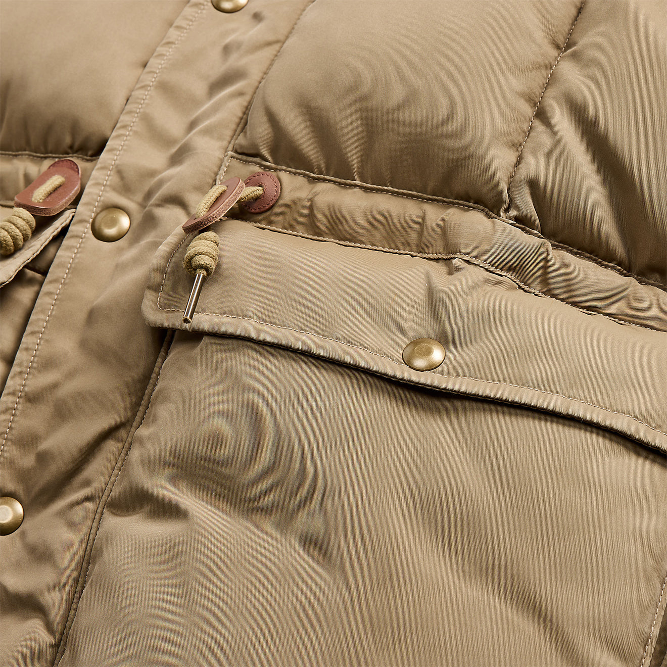 RRL by Ralph Lauren Quilted Hooded Jacket Vintage Khaki - The Sporting Lodge