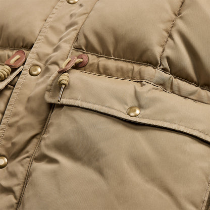 RRL by Ralph Lauren Quilted Hooded Jacket Vintage Khaki - The Sporting Lodge