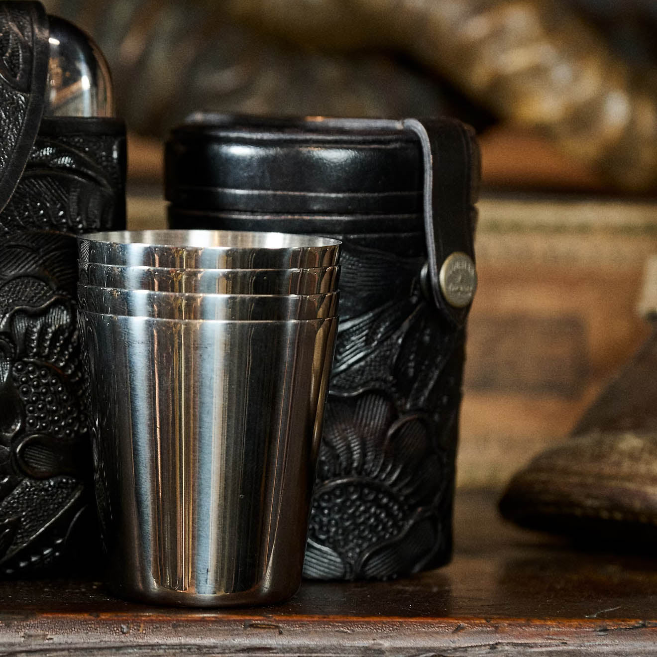 RRL by Ralph Lauren Shot Glasses Silver / Black