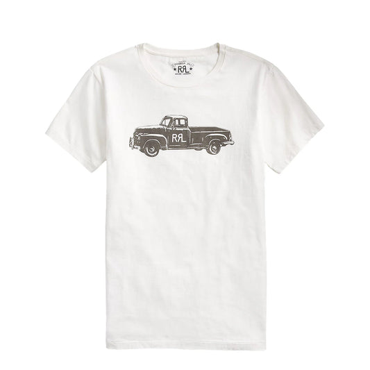 RRL by Ralph Lauren Truck Jersey T-Shirt Paper White