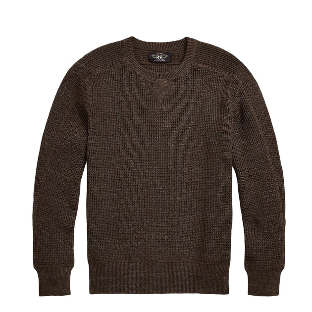 Ralph Lauren RRL ニット　オリーブ　L size RRL by Ralph Lauren Waffle-Knit Cotton-Wool Jumper Dark