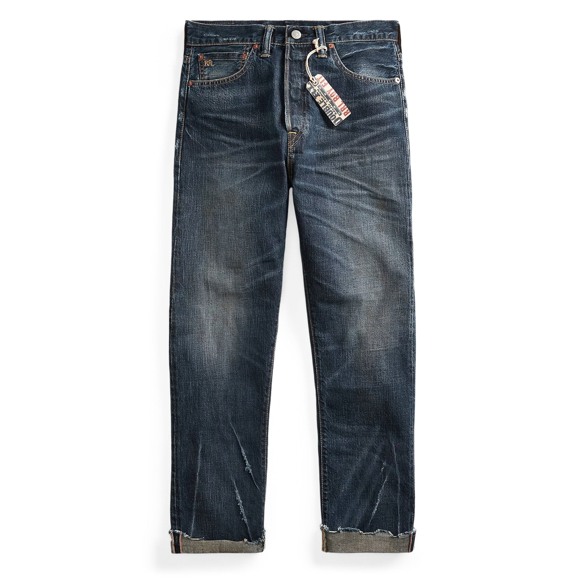 RRL by Ralph Lauren Womens Boy Fit Straight Jeans Danni Wash – The
