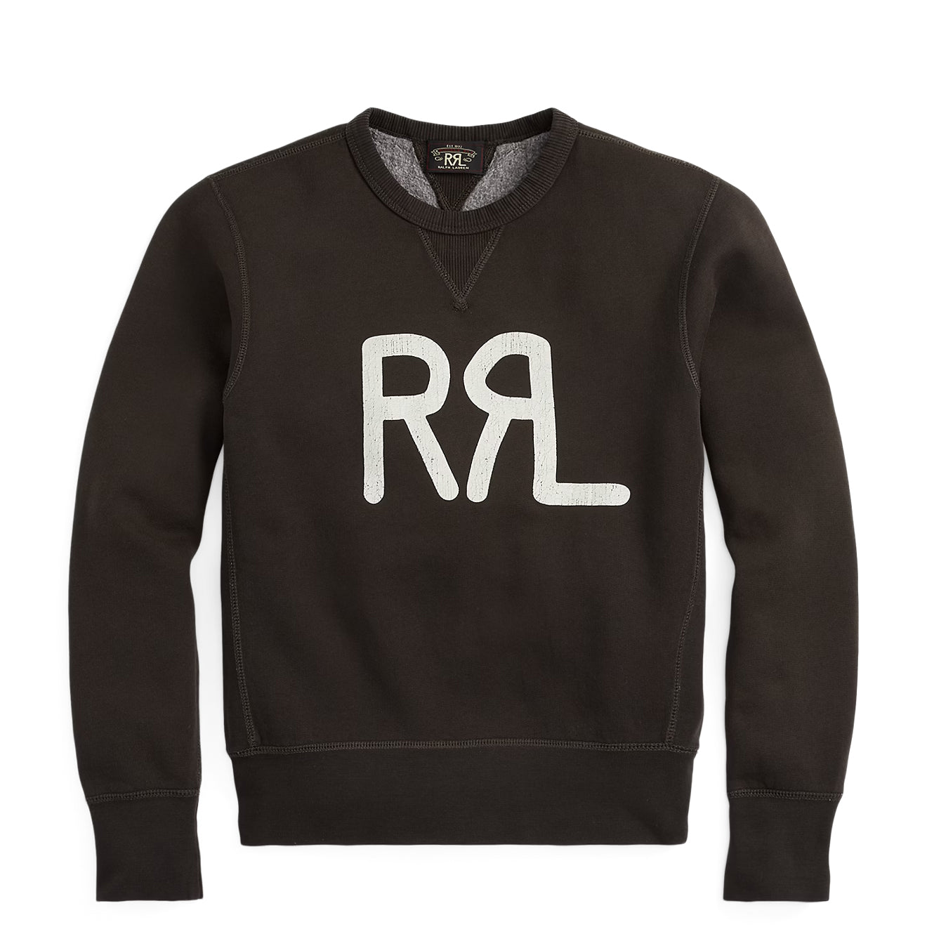RRL by Ralph Lauren Womens Logo Cotton-Blend Fleece Sweatshirt