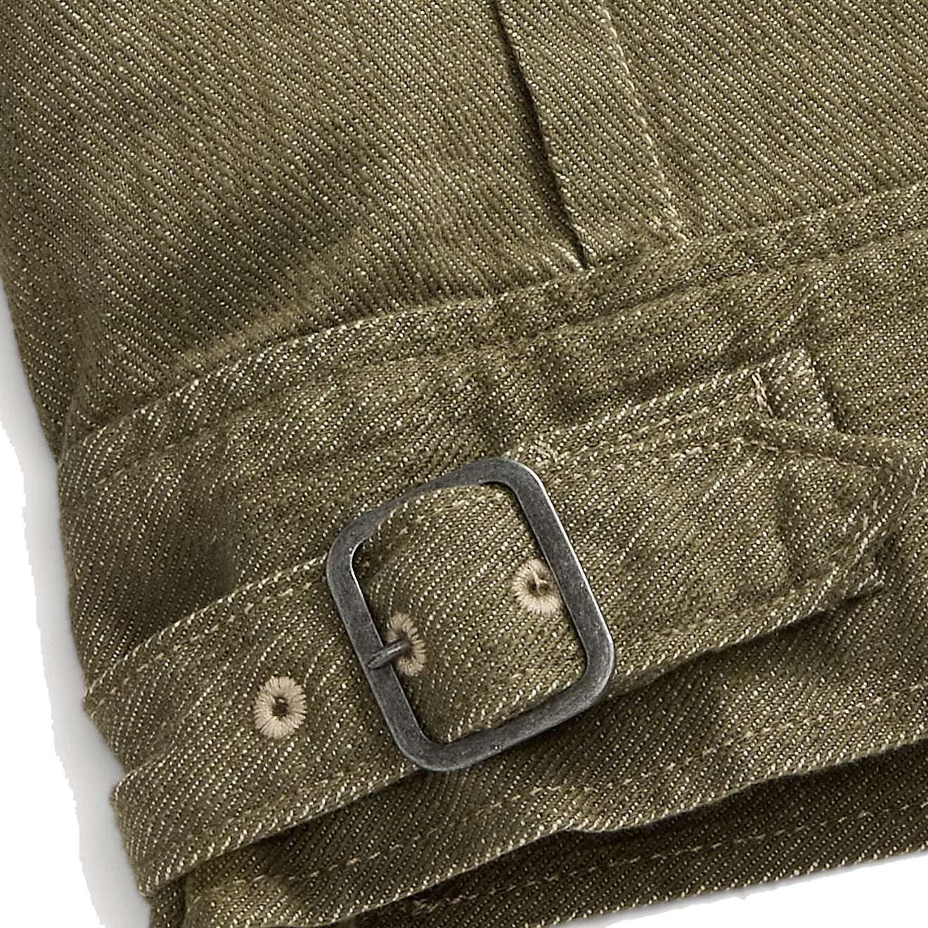 RRL by Ralph Lauren Womens Olive Slub Denim Jacket Olive - The Sporting Lodge