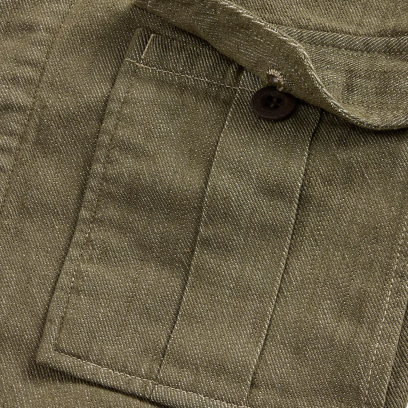 RRL by Ralph Lauren Womens Olive Slub Denim Jacket Olive - The Sporting Lodge