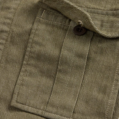 RRL by Ralph Lauren Womens Olive Slub Denim Jacket Olive - The Sporting Lodge