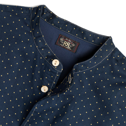 RRL by Ralph Lauren Womens Polka-Dot-Print Cotton Voile Dress Dark Indigo - The Sporting Lodge