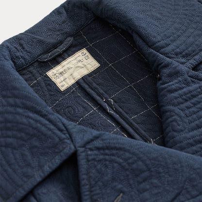 RRL by Ralph Lauren Womens Quilted Jersey Cropped Peacoat Worth Navy