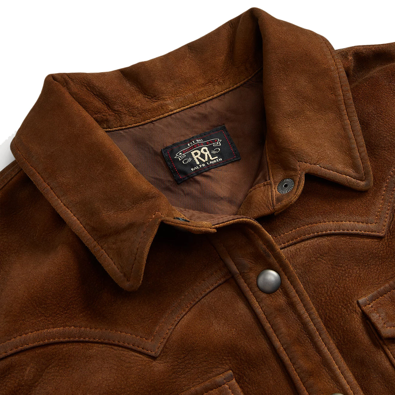 RRL by Ralph Lauren Womens Sheepskin Jacket Medium Brown - The Sporting Lodge