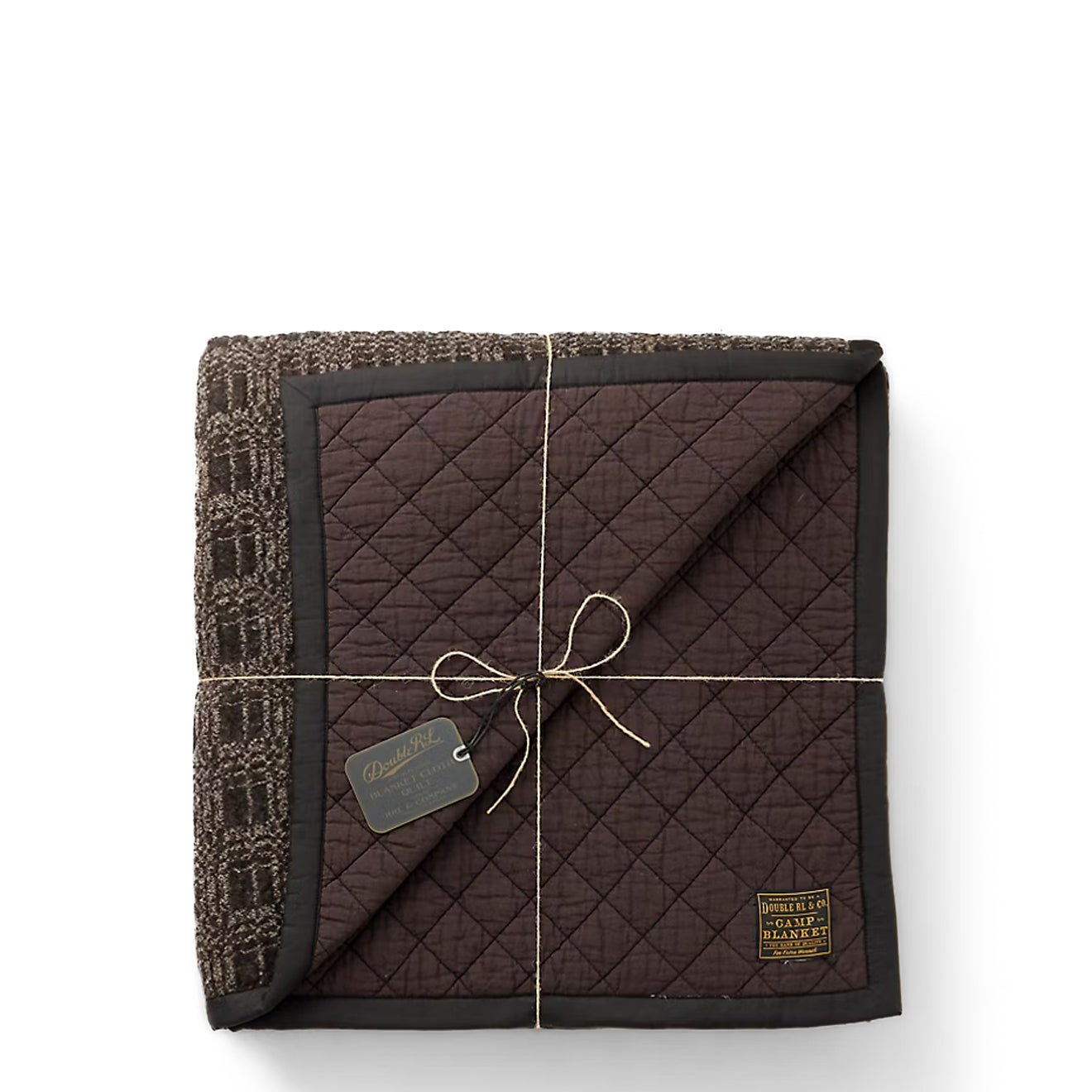 RRL by Ralph Lauren Wool-Cotton Jacquard Quilt Black / Brown - The Sporting Lodge