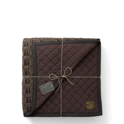 RRL by Ralph Lauren Wool-Cotton Jacquard Quilt Black / Brown - The Sporting Lodge