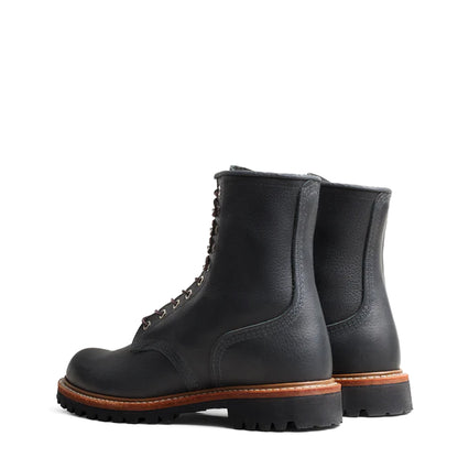 Red Wing 8-Inch Logger Boots Black Oil Slick