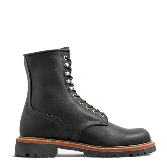 Red Wing 8-Inch Logger Boots Black Oil Slick