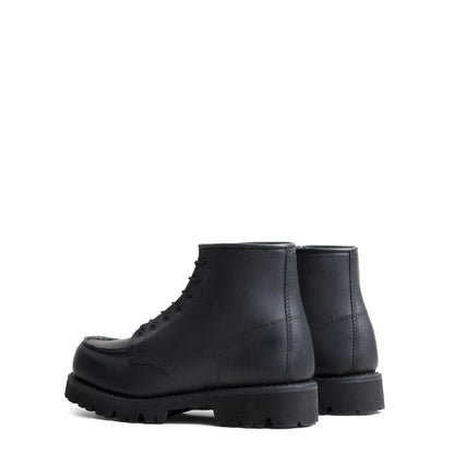Red Wing Womens 6-Inch Porter Moc Toe Boots Black Boundary
