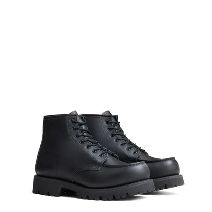 Red Wing Womens 6-Inch Porter Moc Toe Boots Black Boundary