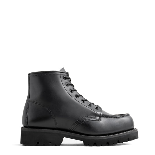 Red Wing Womens 6-Inch Porter Moc Toe Boots Black Boundary