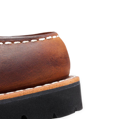 Red Wing Womens 6-Inch Porter Moc Toe Boots Copper Rough & Tough