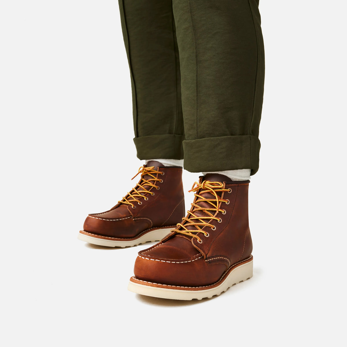 Red Wing Womens 6-inch Moc Toe Copper Rough & Tough