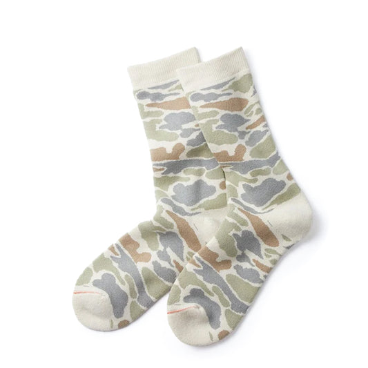 RoToTo Pile Camo Crew Socks Pastel