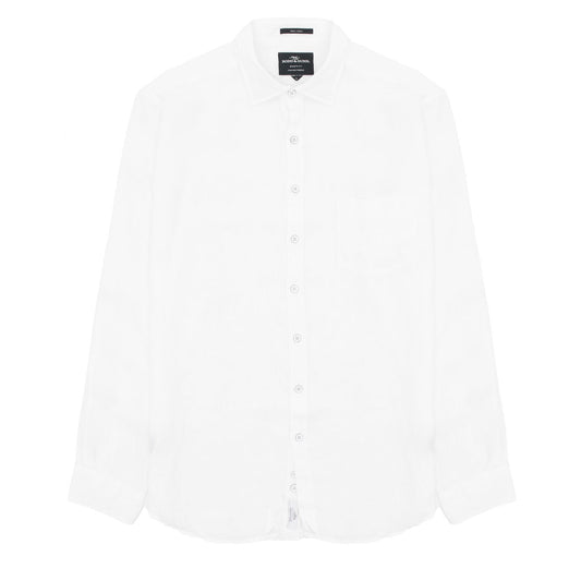 Rodd & Gunn Gunn Coromandel Slim Fit Shirt Snow - The Sporting Lodge