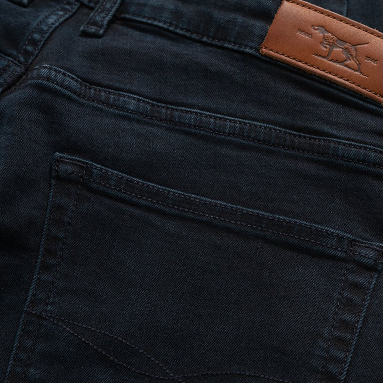 Rodd & Gunn Weston Straight Fit Italian Denim Jeans Blue / Black - The Sporting Lodge