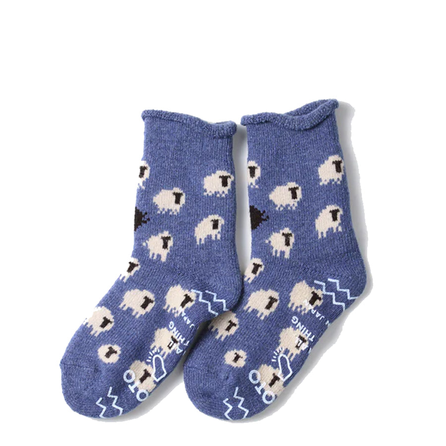 Rototo Pile Room Socks Blue - The Sporting Lodge