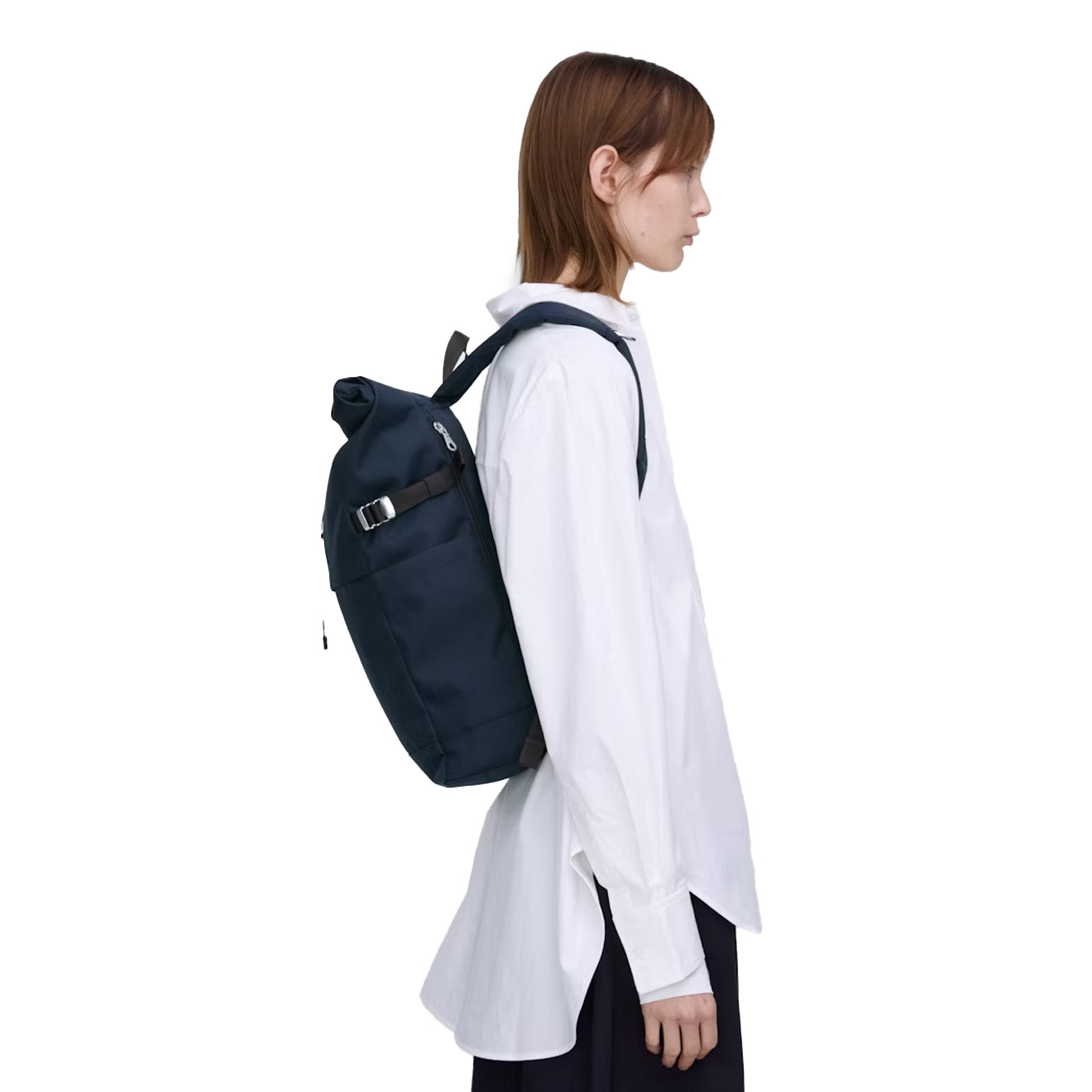 Sandqvist Icon Rolltop Backpack Medium Navy