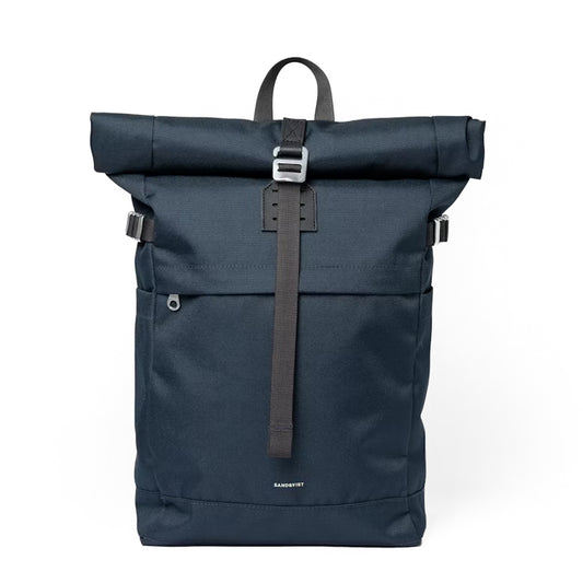 Sandqvist Icon Rolltop Backpack Medium Navy