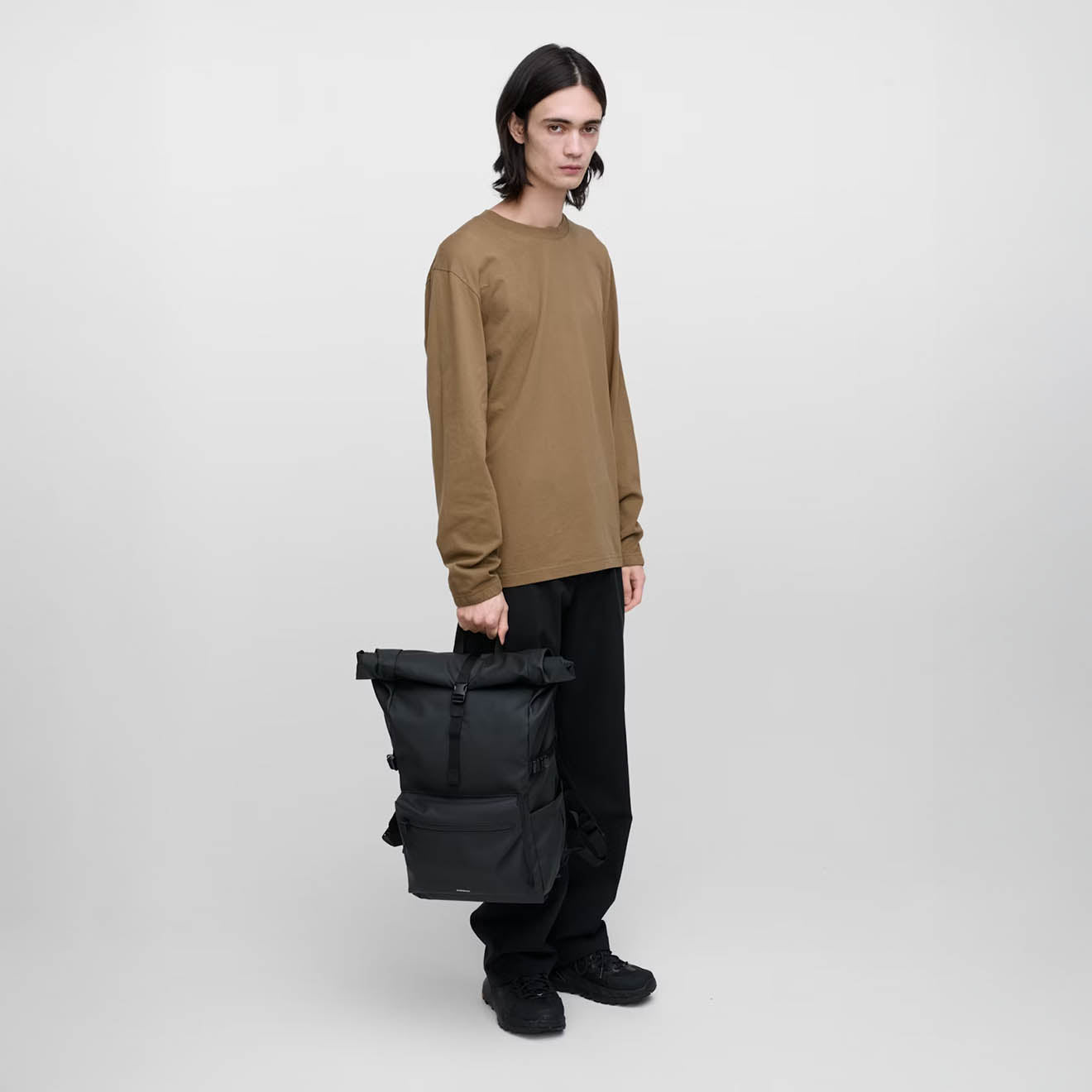 Sandqvist Stream Rolltop Backpack Large Black