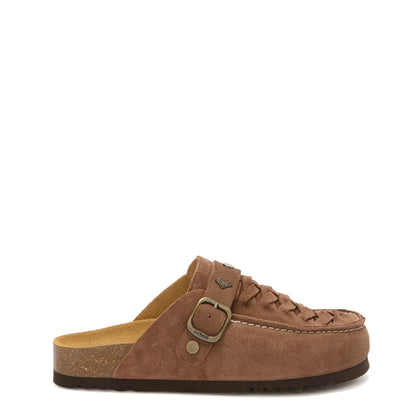 Scholl Womens Dakota Braided Sandals Espresso
