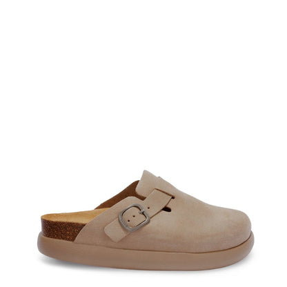 Scholl Womens Fae Chunky Cork Sandals Dark Beige