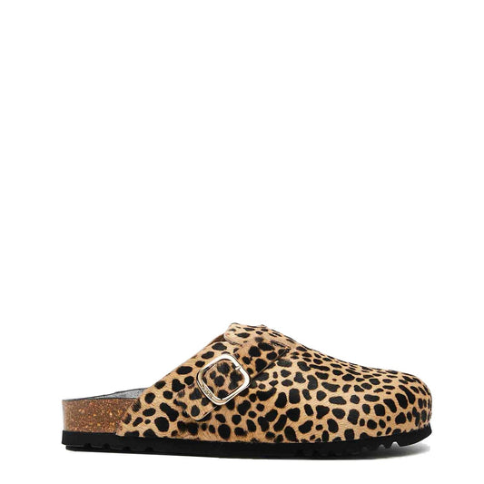 Scholl Womens Fae Clogs Leopard - The Sporting Lodge