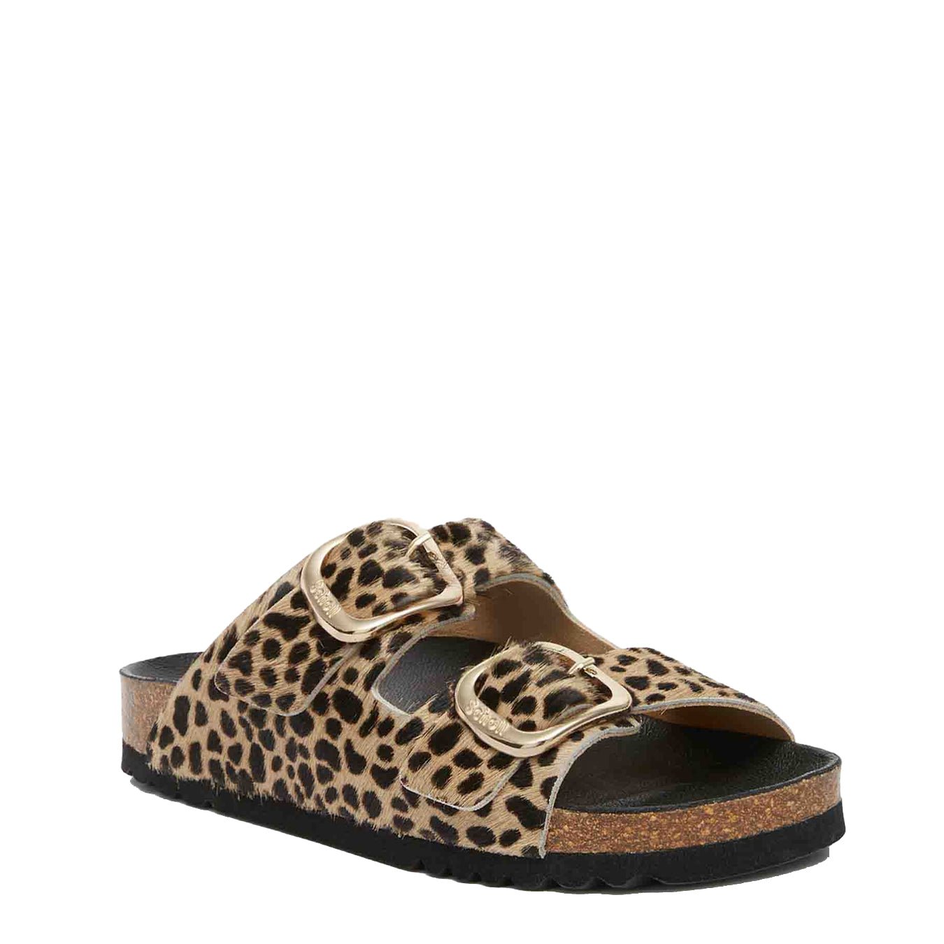 Scholl Womens Noelle Cork Sandals Leopard - The Sporting Lodge
