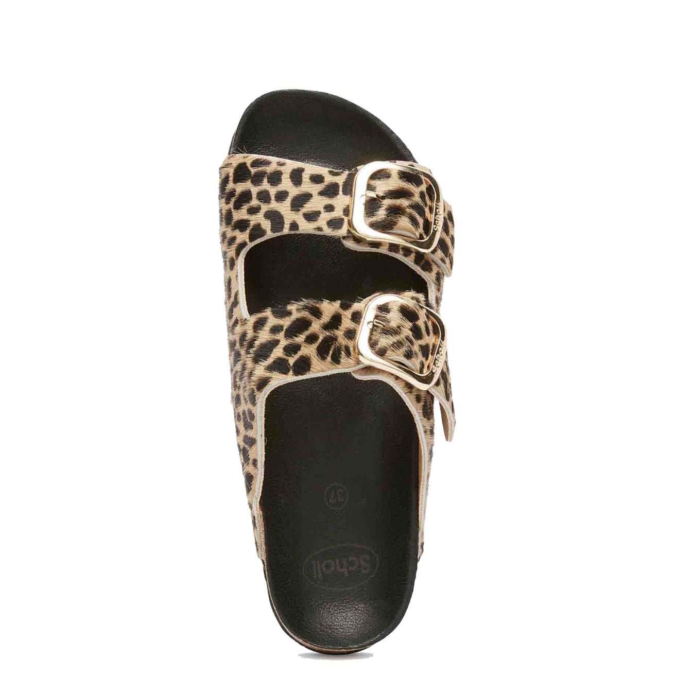 Scholl Womens Noelle Cork Sandals Leopard - The Sporting Lodge