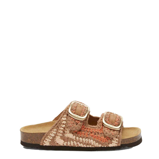 Scholl Womens Noelle Cork Sandals Nude / Light Brown / Cognac - The Sporting Lodge