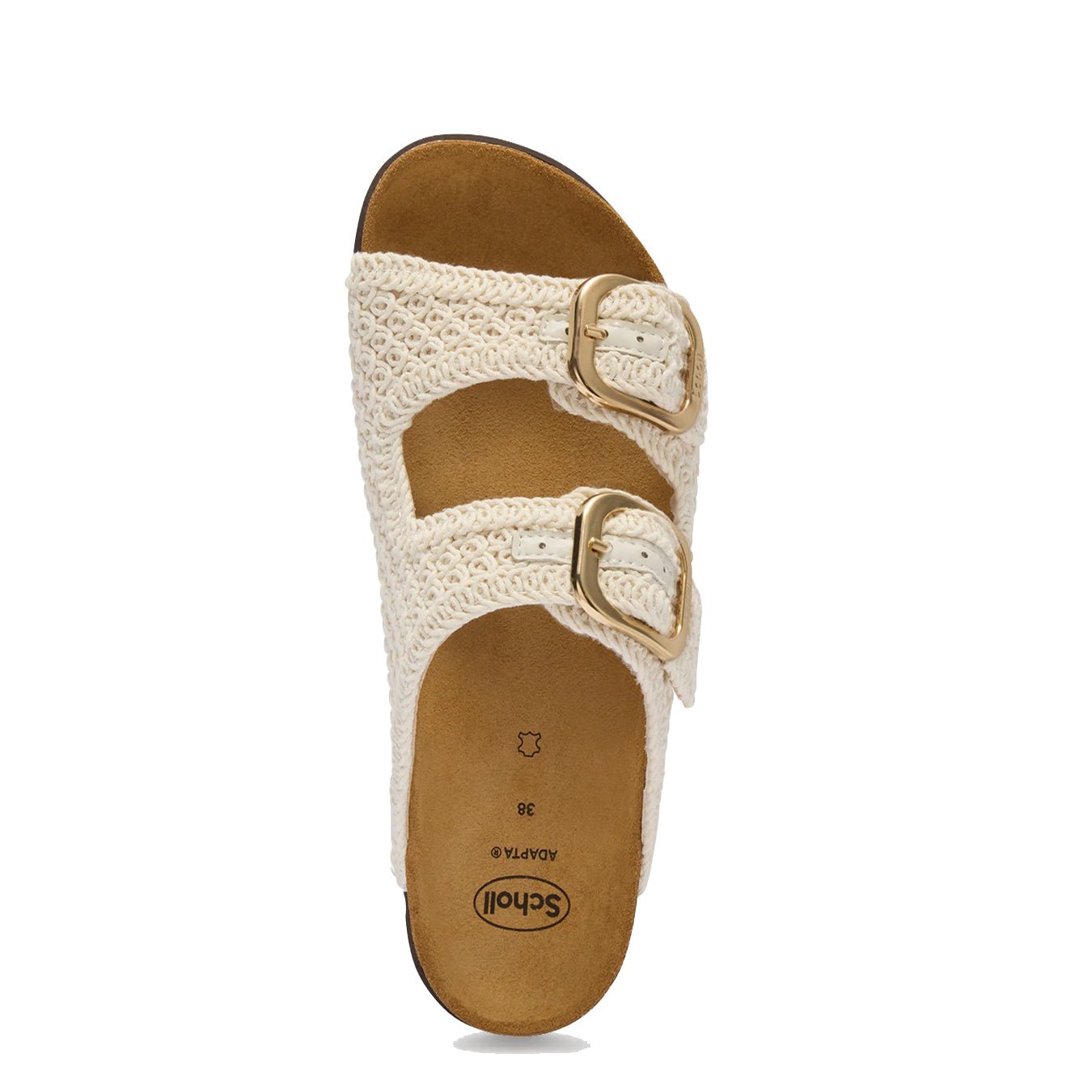 Scholl Womens Noelle Cork Sandals Off White - The Sporting Lodge
